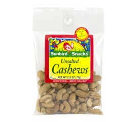 Unsalted Cashews, 2.5oz